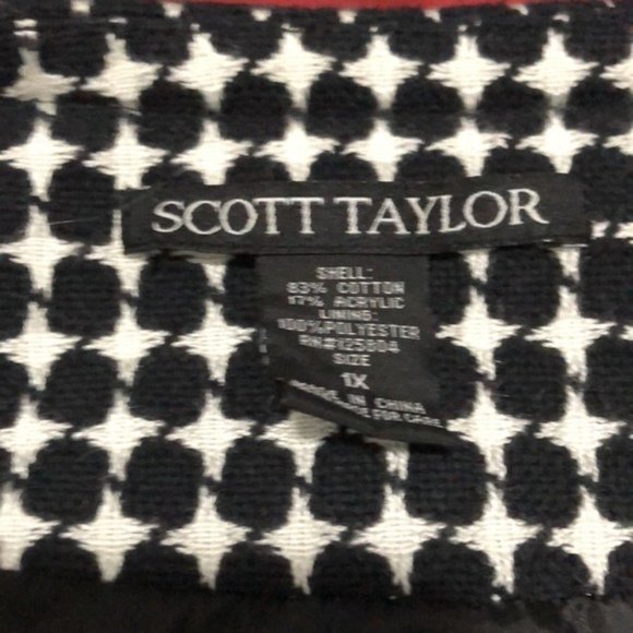 Scott Taylor Jacquard Blazer Women’s Size 1X - Picture 4 of 6